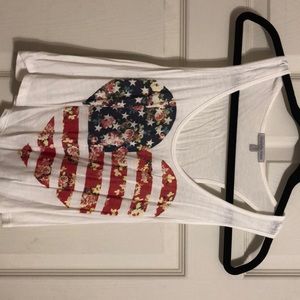 American flag crop top